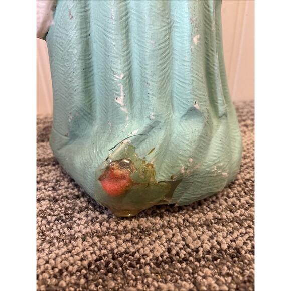 Vtg 1960s Blow Mold 23” Poloron Wise Man King Nativity No Light with Repairs - Picture 4 of 11